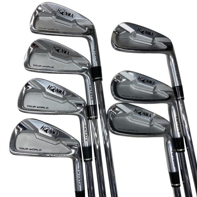 【中古】 本間ゴルフ TOUR WORLD TW737V 8S アイアンセット IR 純正特注シャフト (フレックスR) メンズ 男性用 右利き 右用 Cランク ゴルフクラブ