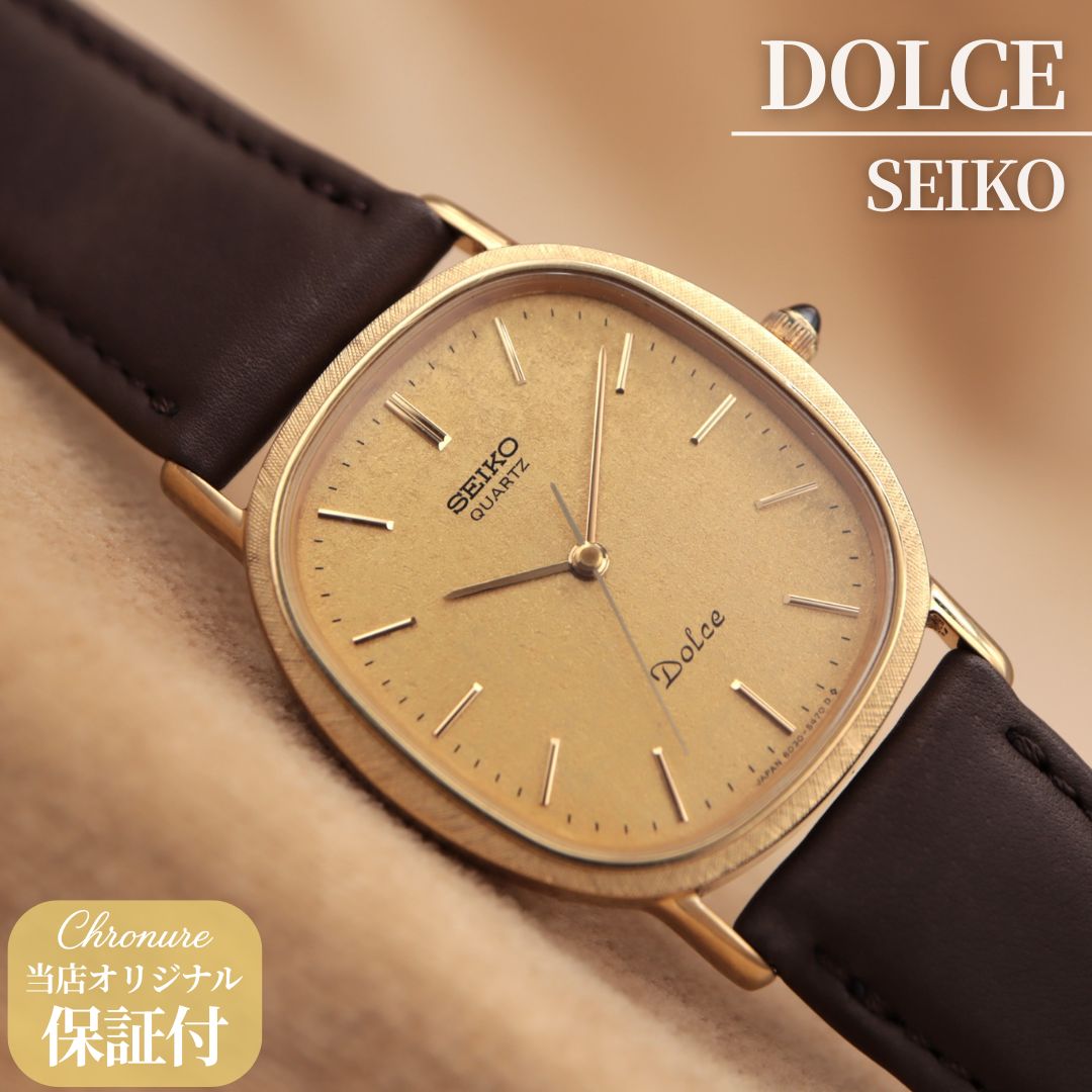 セイコー ドルチェ 6030-5410 SEIKO Dolce ゴールド オーバル エリプス