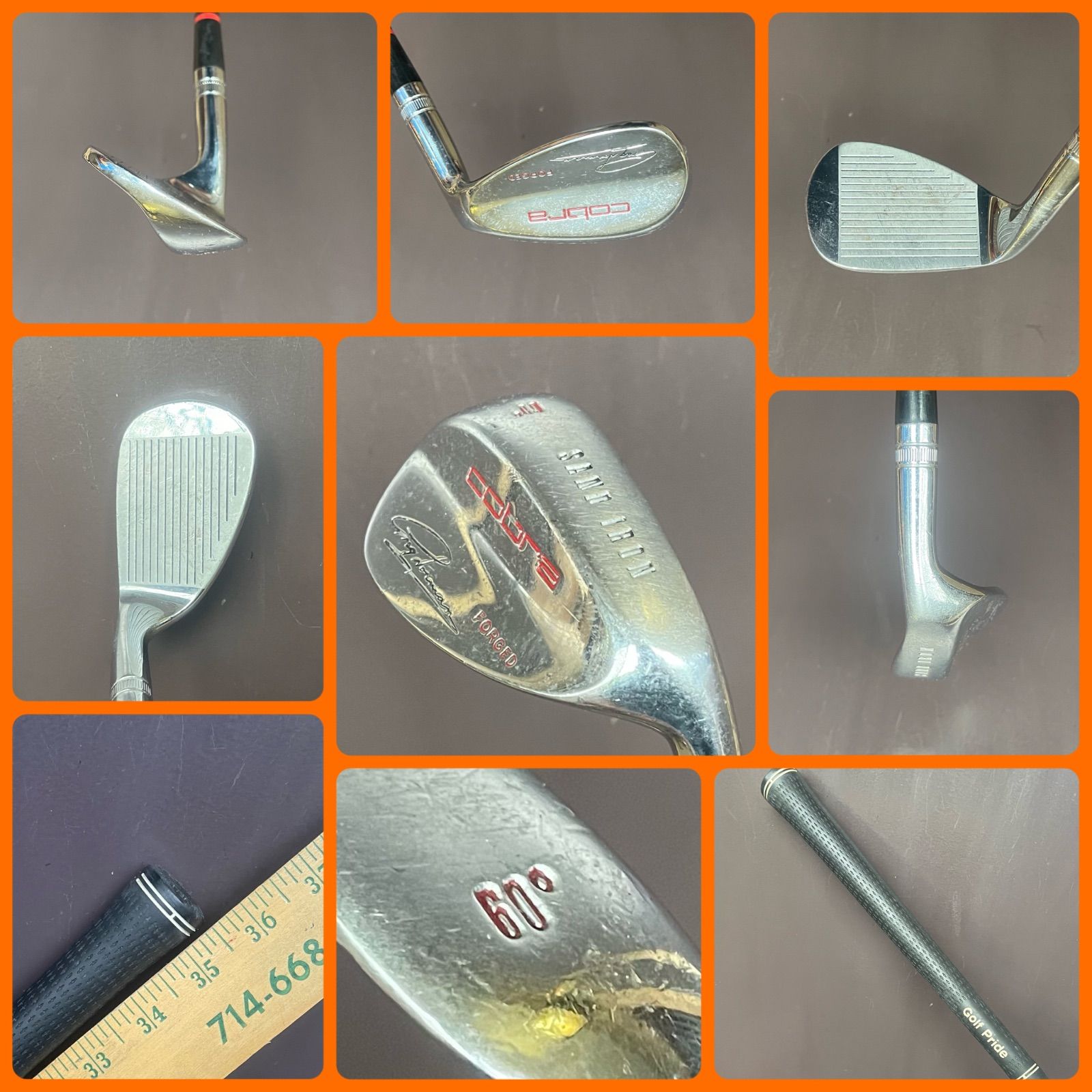 ★送料込み★XX-2105-011★LOB★コブラ★再入荷★ロブウェッジ★60度★Greg Norman シグニチャー★Forged★フレックス不明★構えやすいフォルムで操作性がよくやわらかい球や転がす球をフェアウェイからもバンカーからも操れる名器★