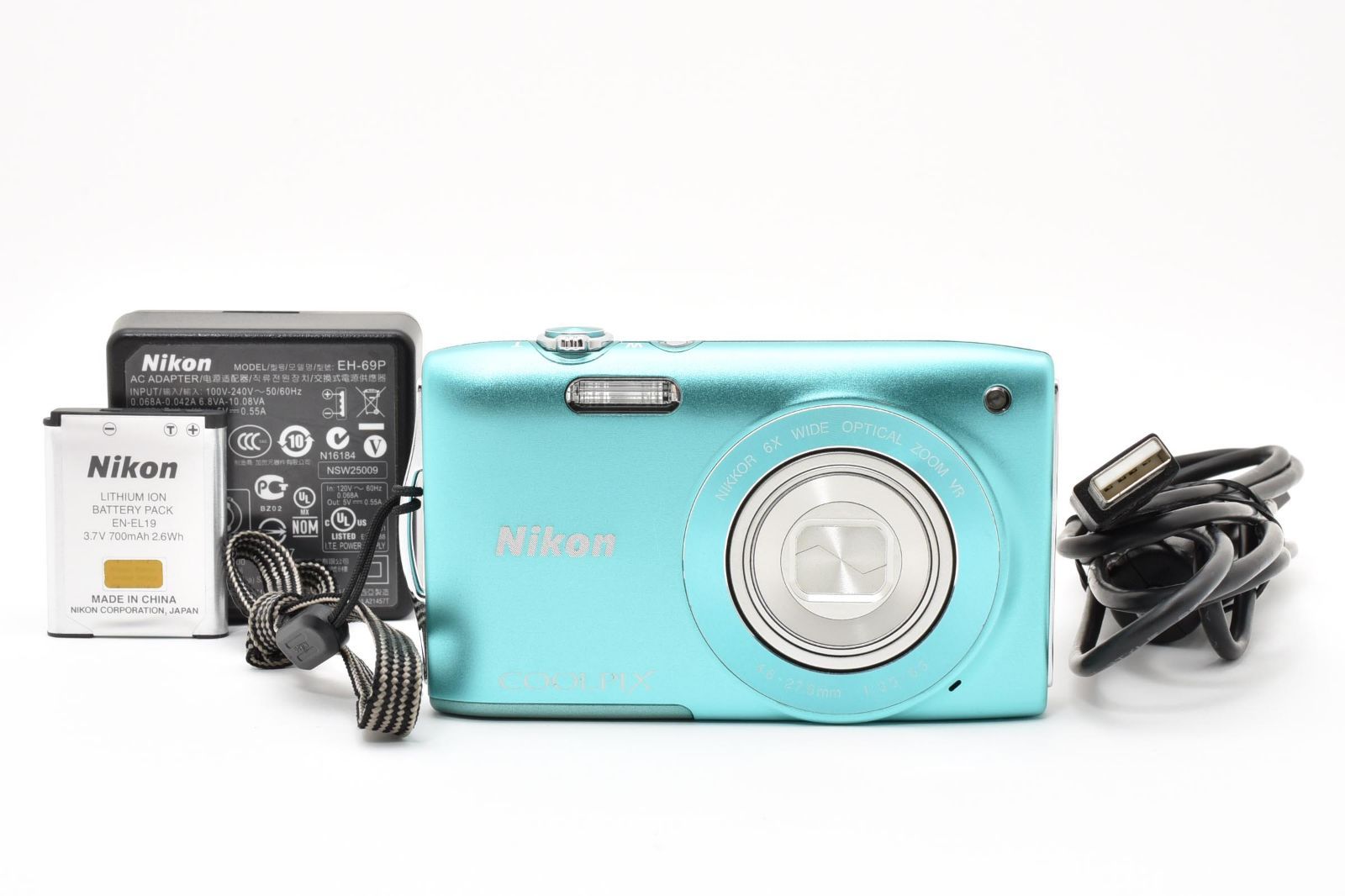 ☆極上品☆ ニコン NIKON COOLPIX S3300 ミントグリーン コンパクト