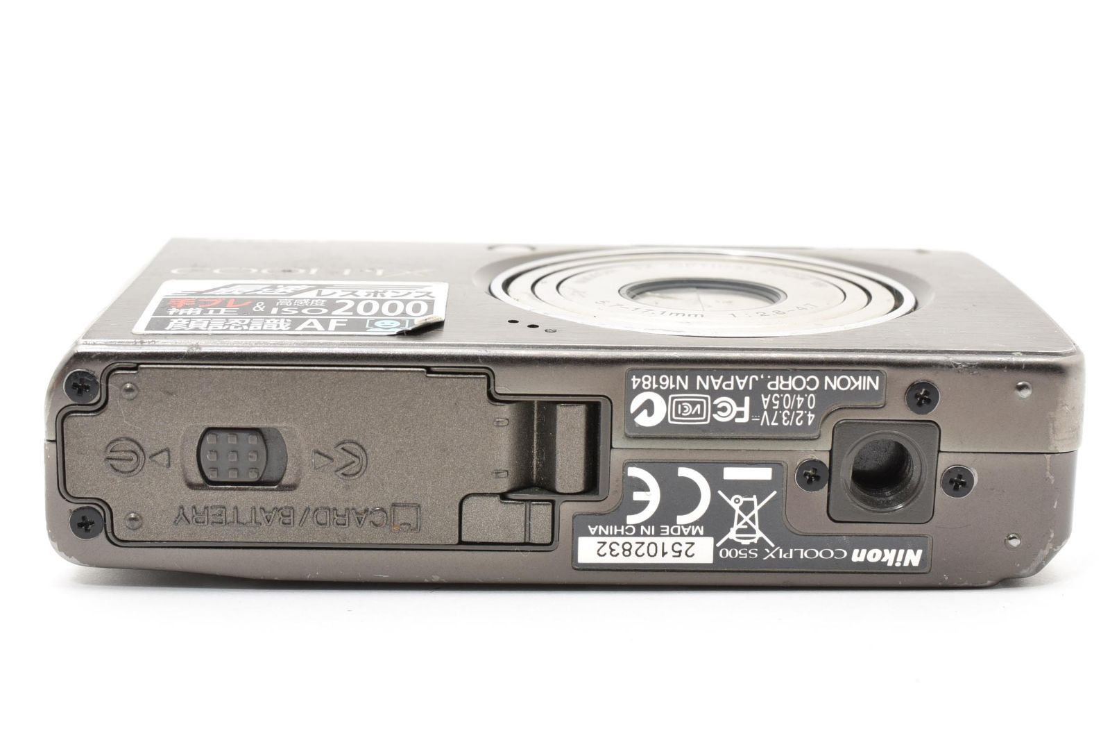 ☆訳あり外観美品☆ ニコン NIKON COOLPIX S500 アーバンブラック ☆訳あり外観美品☆ ニコン NIKON COOLPIX S500 アーバンブラック