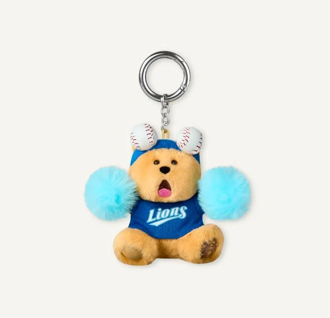 (2個/送料込み) Starbucks (スターバックス) KBO SAMSUNG (サムスン) LIONS (ライオンズ) キーホルダー 野球 ベアリ キーチェーン