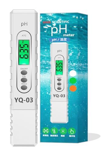 MMK SCIENTIFIC【日本製】2in1デジタルpHメーター YQ-03 pH/水温 バックライト 自動校正 ATC 6.86校正液・取扱説明書付属 １年保証 (ホワイト)as 624cffef