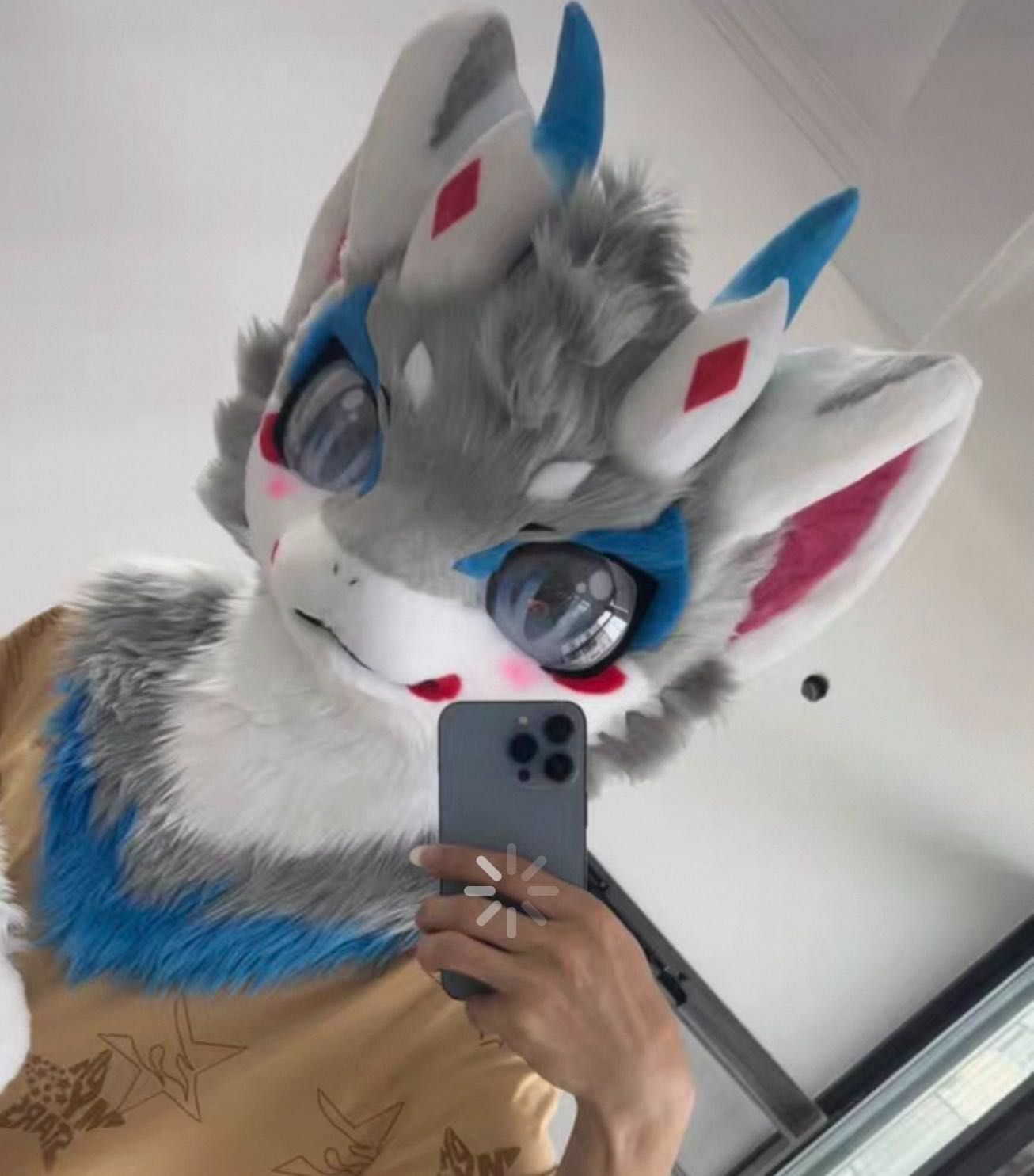 犬 猫 着ぐるみ ヘッド全頭 ヘッド ケモノ ファースーツ ぬいぐるみ コスプレ コスチューム Kurumi 一点物 C71