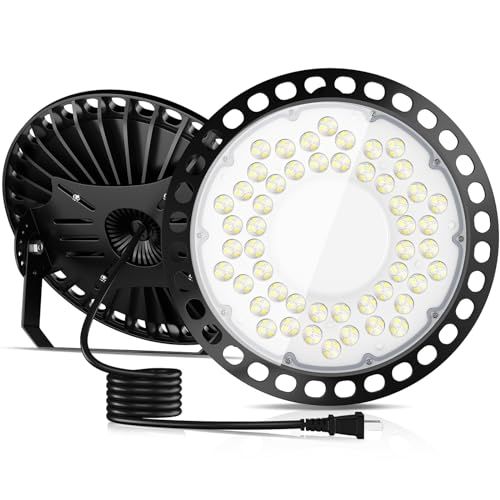 led投光器 投光器 高天井灯 LED高天井照明 100W 防水 100V 高輝度 18000lm 6500K 昼白色 UFO型 IP66 ハイベイライト 85-220V ガレージライト 掲示板 体育館 展覧会 駐車場 運動場 工場 倉庫 車 b132dd99