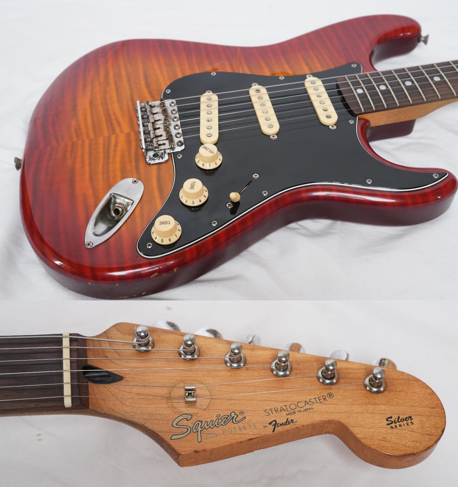 ☆Squier by Fender SST-39 FAS 難有り フレイムグレイン ストラト