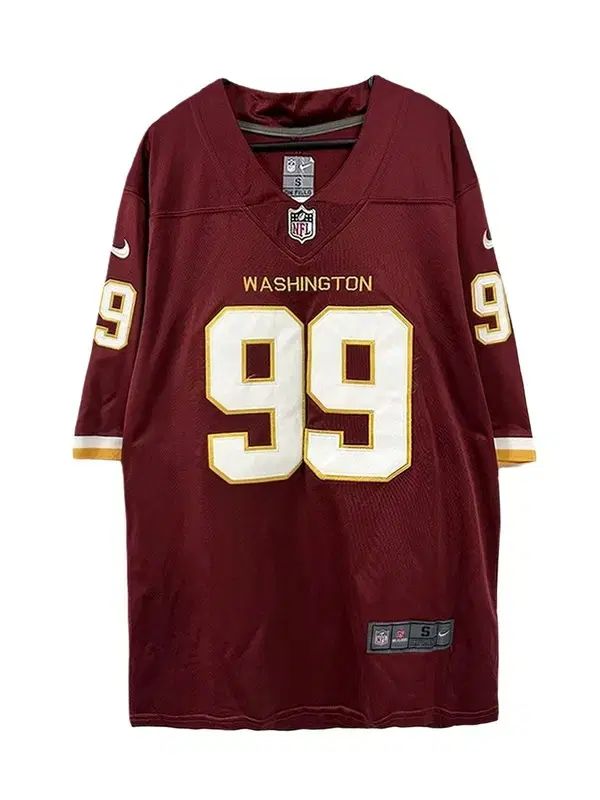 S NIKE ウォッシングトンコマンダーズ CHASEヤング オンフィールド NFLフットボールジャージ
