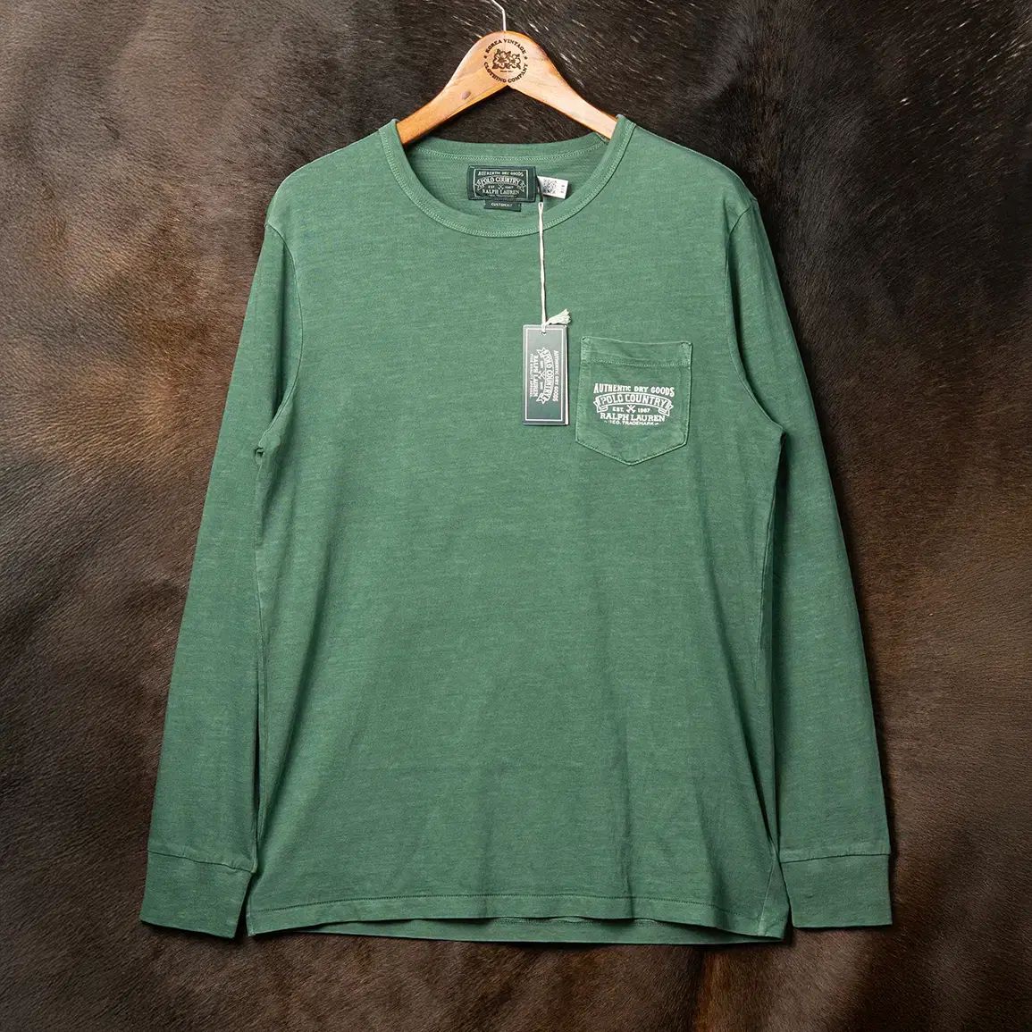 103 ポロ カントリー ラルフローレン ポケット 長袖 Tシャツ 未使用 新品