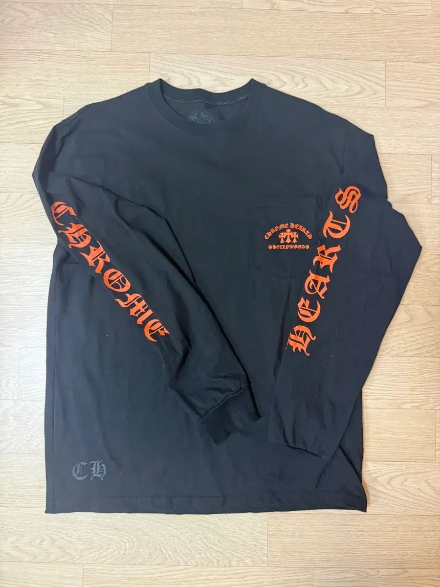 クロムハーツ ハリウッド ロングスリーブ Tシャツ ブラック