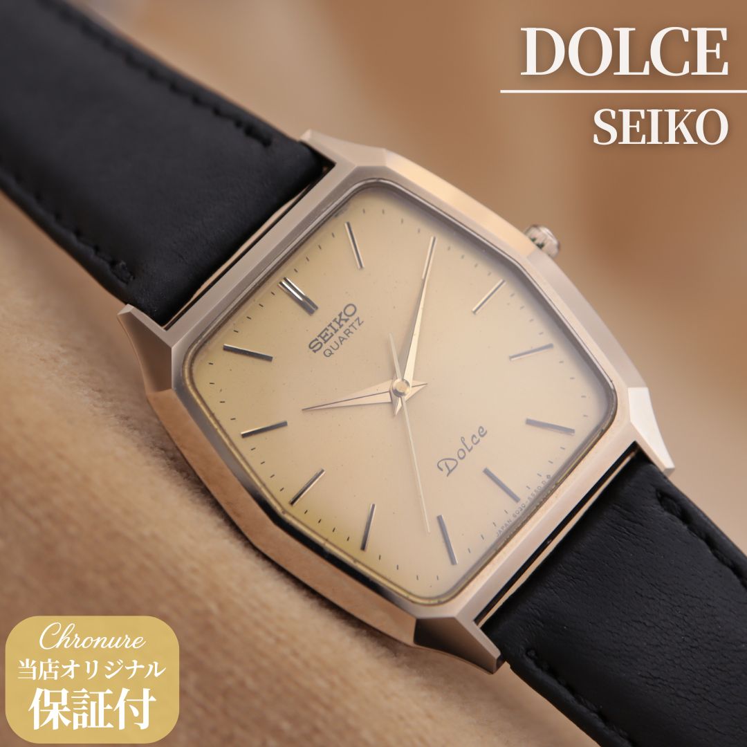 SEIKO DOLCEクォーツ 腕時計 超硬合金タングステン、サファイアガラス 