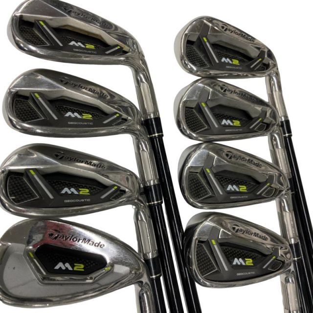 【中古】 テーラーメイド M2(2017) 8S アイアンセット IR TM7-217 (フレックスR) メンズ 男性用 右利き 右用 Cランク ゴルフクラブ