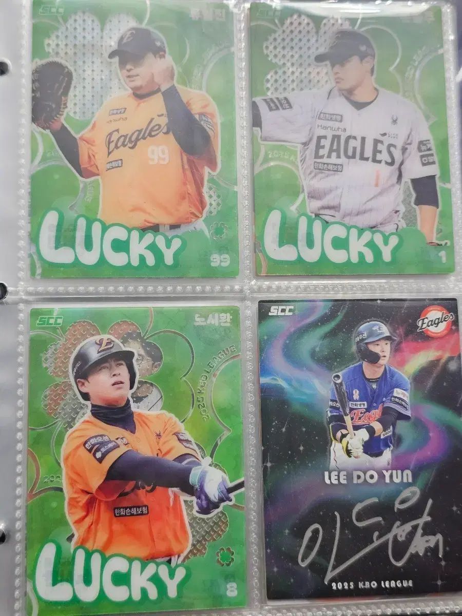 KBOカード Hanwhae Eagles(ハンファ・イーグルス) クローバカード フルセット + イド(LEEDO・ゴナク)ユン サインカード