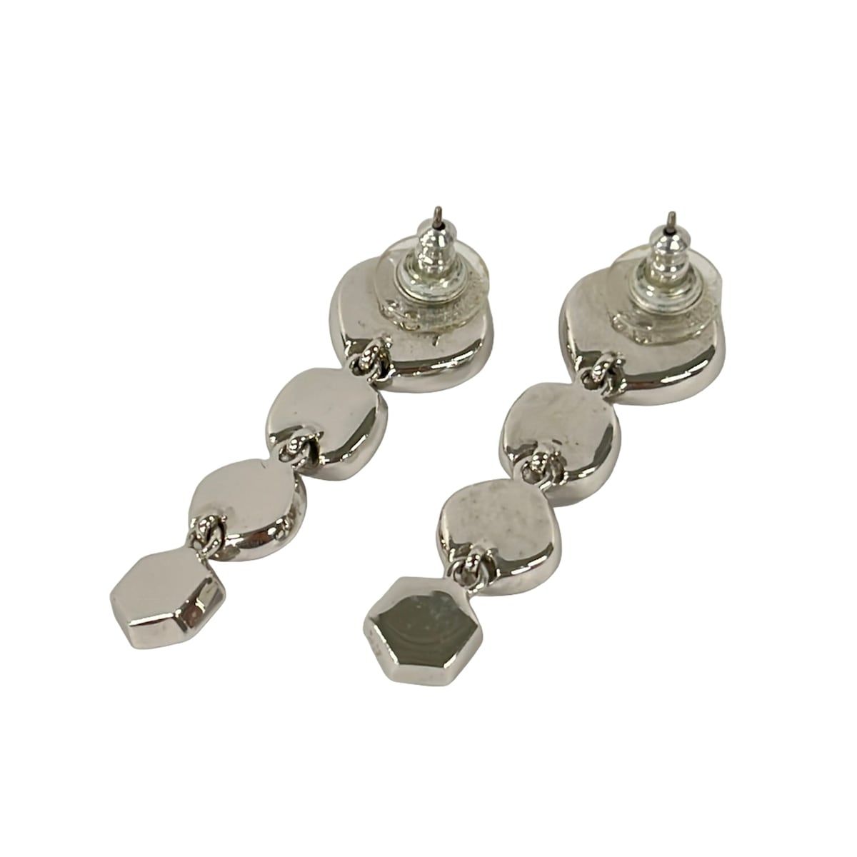SWAROVSKI(スワロフスキー) ピアス - クリア×シルバー