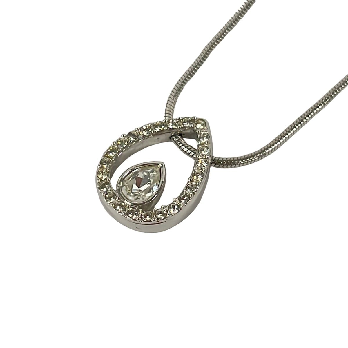 SWAROVSKI(スワロフスキー) ネックレス美品 - シルバー×クリア - メルカリ