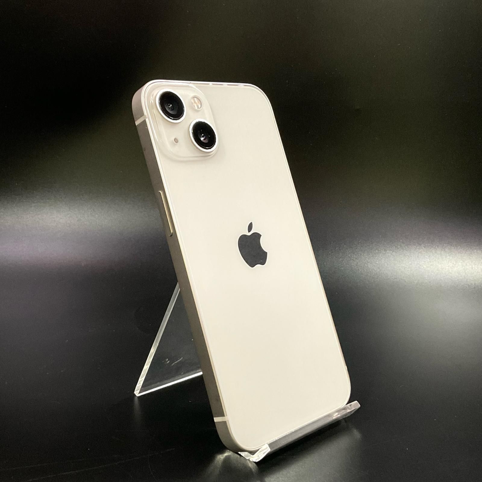 【全額返金保証】【最速発送】 iPhone 13 128GB スターライト au 白ロム 美品 動作確認済 84%