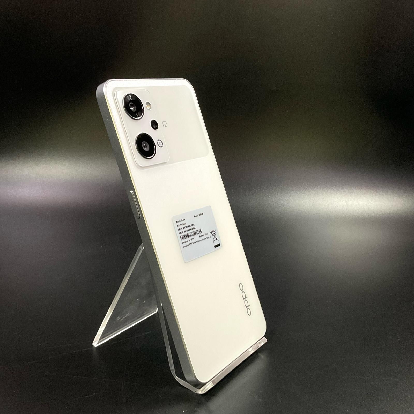 【全額返金保証】【最速発送】OPPO Reno 9A 128GB ムーンホワイト Y!mobile A301OP 白ロム 超美品 動作確認済
