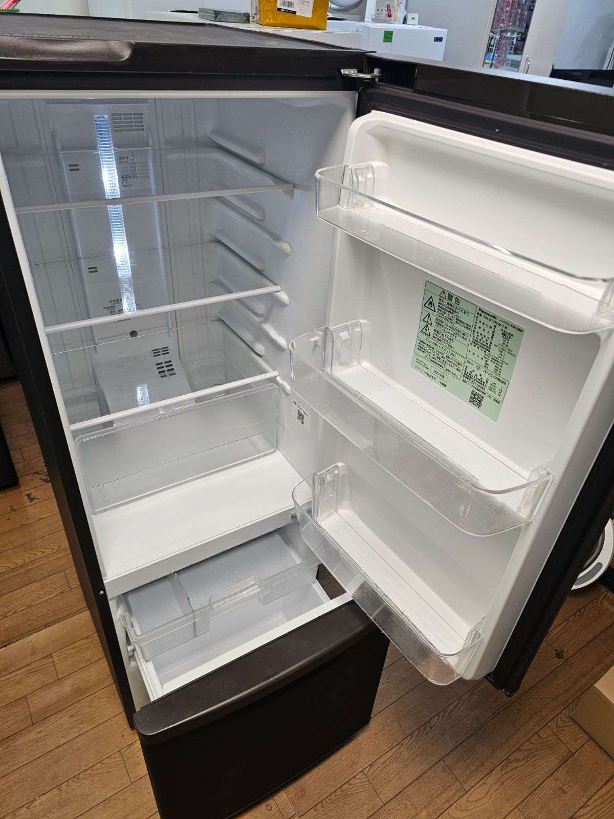 福岡限定】2023年製 Panasonic 2ドア冷蔵庫 168L NR-B17HW-T ダーク