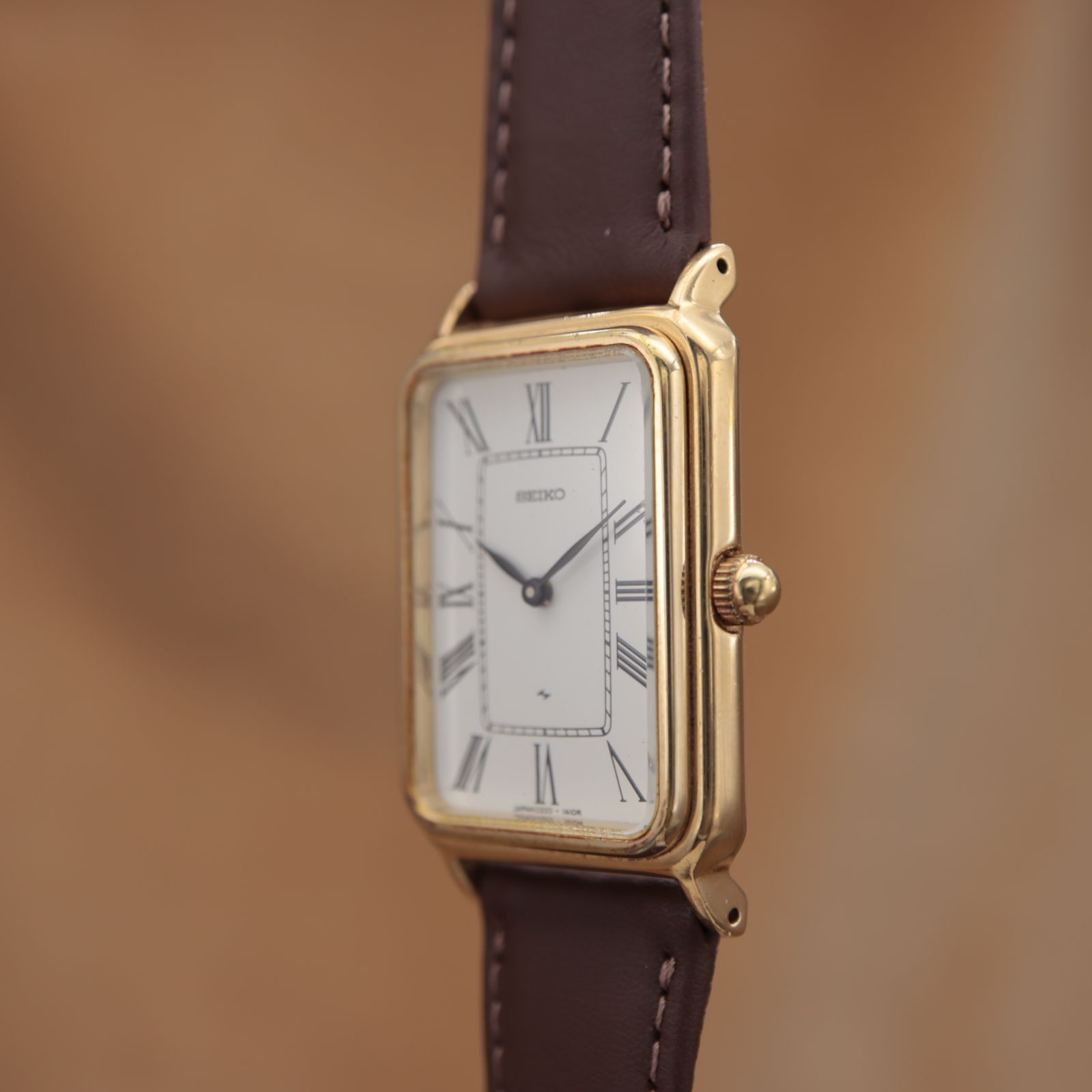 セイコー シャリオ 2220-3460 SEIKO Chariot ゴールド レクタン 角型