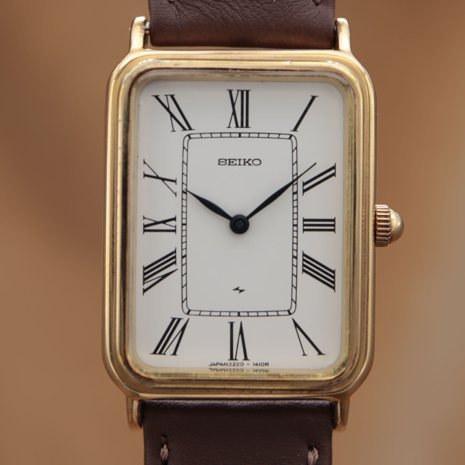 セイコー シャリオ 2220-3460 SEIKO Chariot ゴールド レクタン 角型