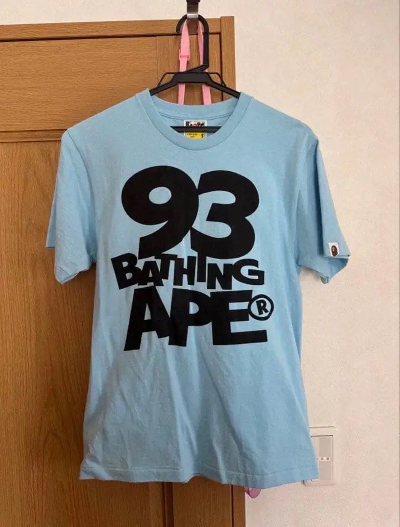 A BATHING APE アベイシングエイプ 93 ベイシング エイプ ロゴ Tシャツ サウンド ブルー