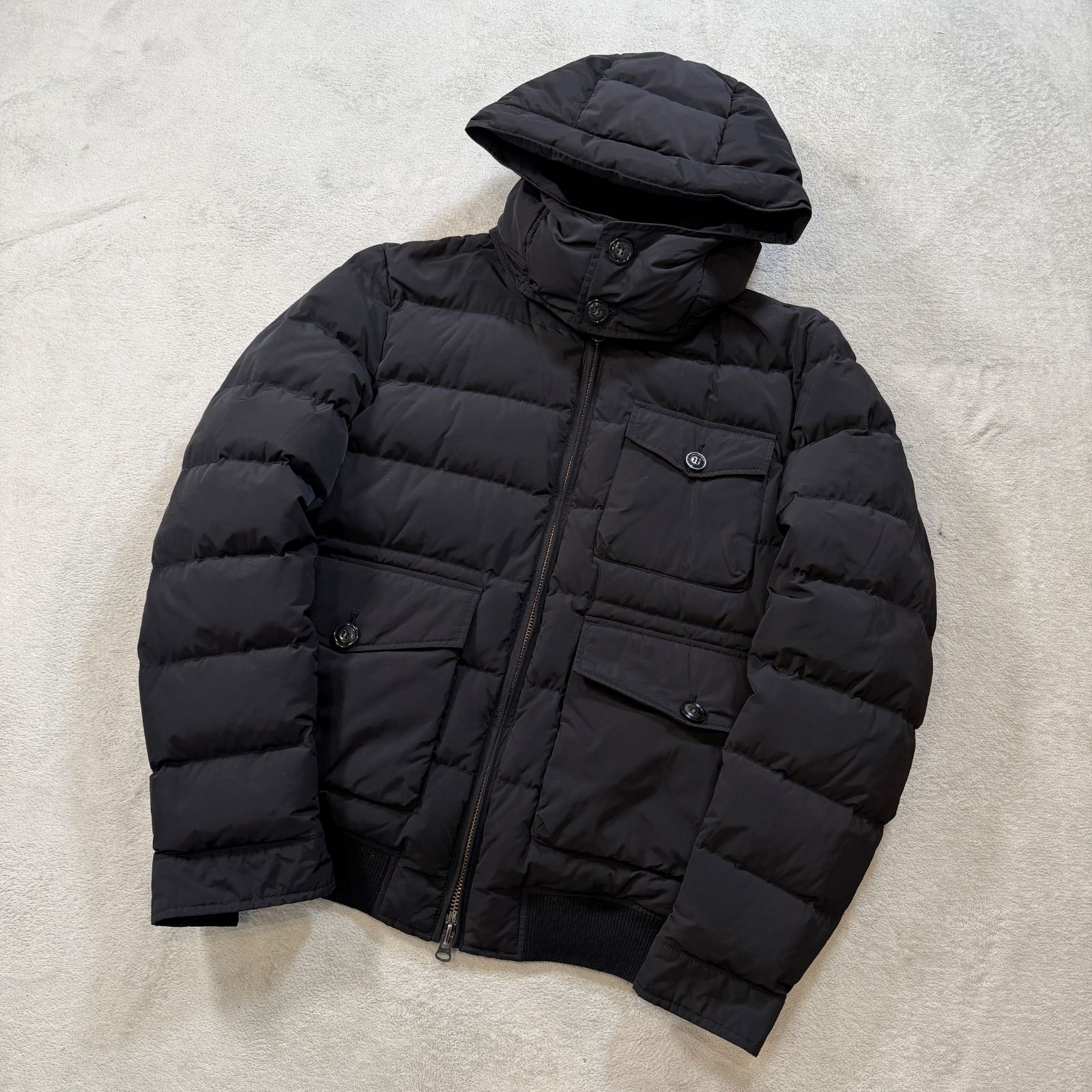 極美品　ウールリッチ　ダウンジャケット　WOCPS2488　Lサイズ　ブラック　フーディー　　15416