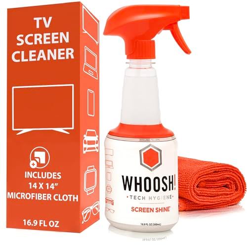 WHOOSH 液晶クリーナー スマホ 液晶モニタ用 抗菌クロスセット Screen Shine (5. 500ml)t eaaa2534