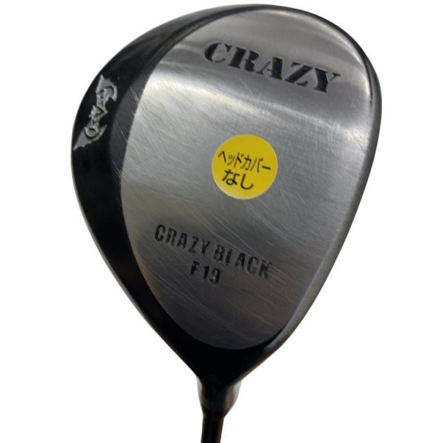 【中古】 CRAZY CRAZY BLACK フェアウェイウッド F19 フェアウェイウッド FW 純正特注シャフト (フレックスR) メンズ 男性用 右利き 右用 Cランク ゴルフクラブ