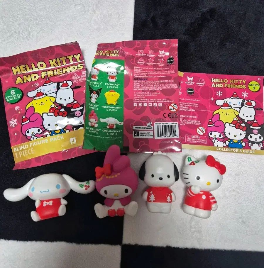 アメリカ jazwares サンリオ ハローキティ フレンズ クリスマス フィギュアセット