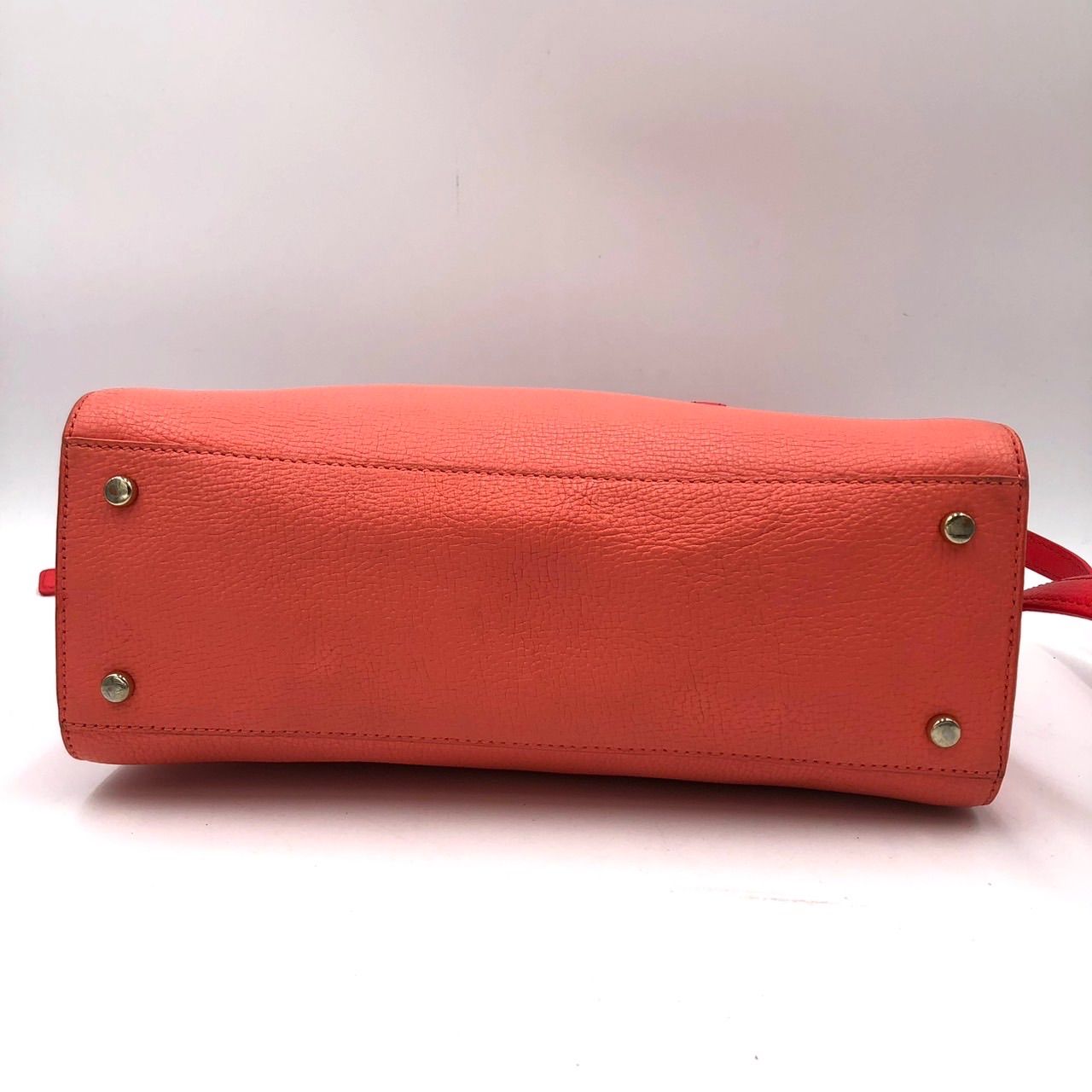 ケイトスペード kate spade 2way ハンドバッグ コーラルピンク リボン 