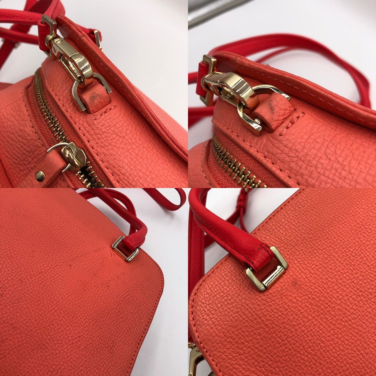 ケイトスペード kate spade 2way ハンドバッグ コーラルピンク リボン 