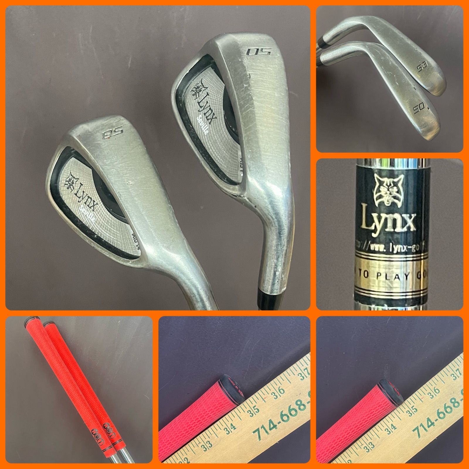 ★送料込み★XX-2105-021★50度&58度★２本セット★Lynx★再入荷★スチールシャフト(フレックス不明)★包み込むような構えやすいフォルムで操作性がよくやわらかい球や転がす球をフェアウェイからもバンカーからも操れる名器★