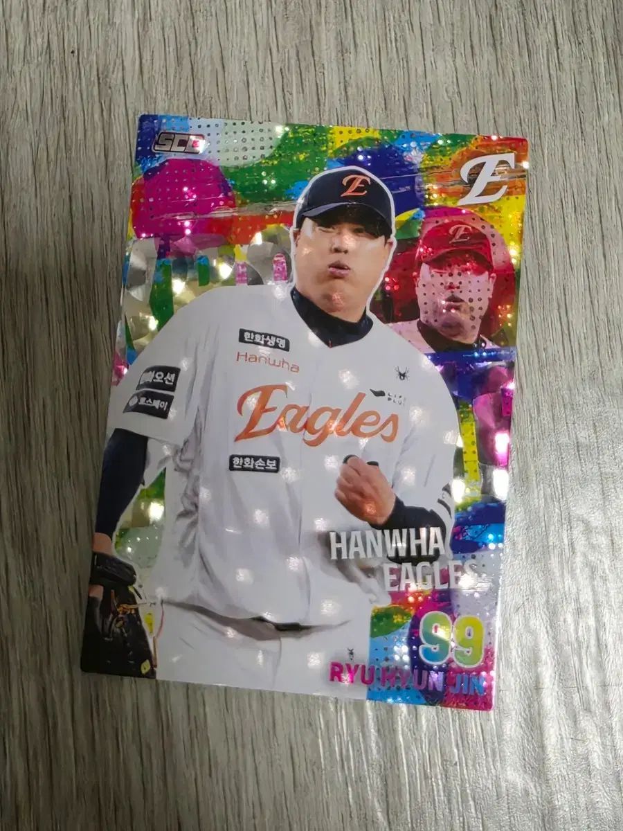 2026 KBO 野球カード Hanwhae Eagles(ハンファ・イーグルス) Ryu Hyunjin(リュ・ヒョンジン) ホログラム パラレル