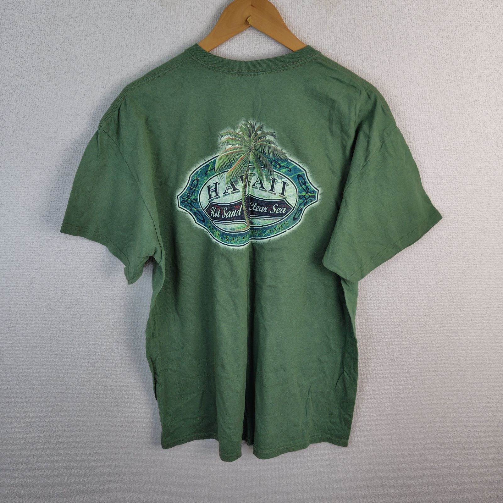 GILDAN ギルダン HAWAII ハワイ ヤシの木 スーベニア Tシャツ バック 