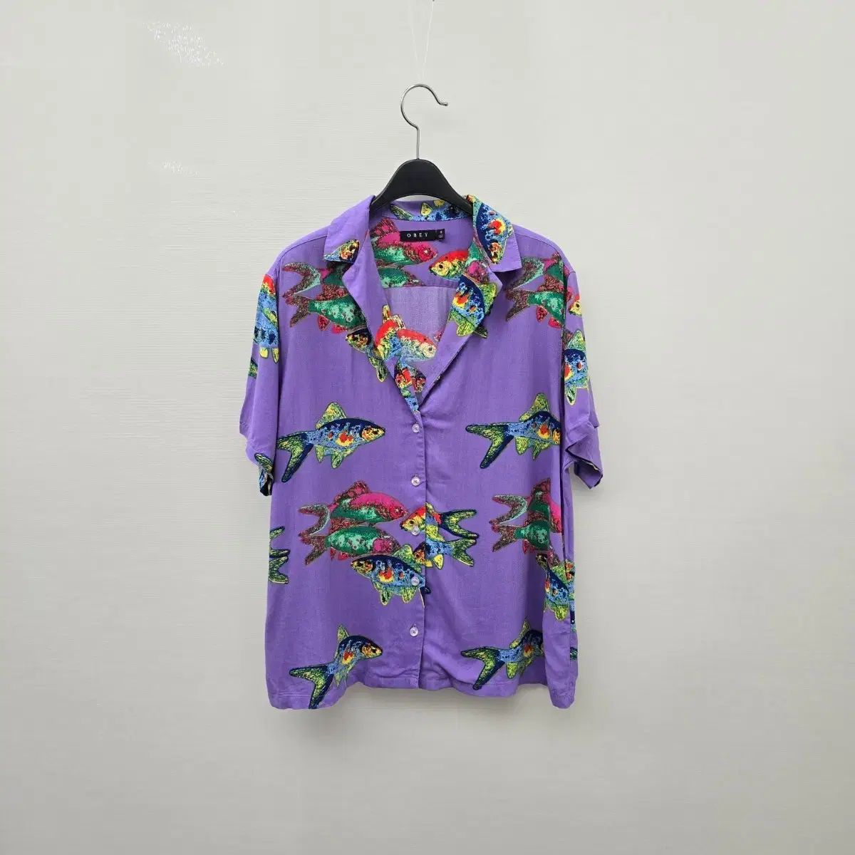 OBEY フィッシュボウル ラベンダー 半袖シャツ (SP22)