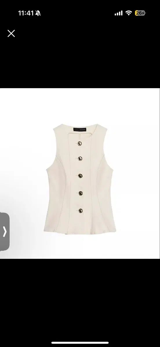 ZARA ザラ スティッチ ボートネック フレア BEST ベスト ノースリーブ ブラウス