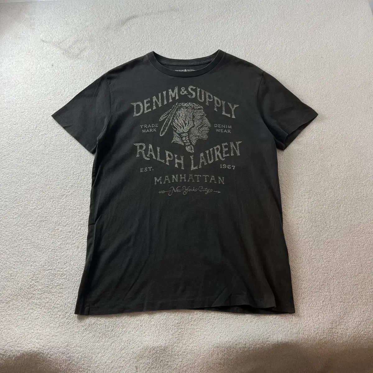 100 ポロ ラルフローレン デニム アンド サプライ インディアン チャコール 半袖 Tシャツ