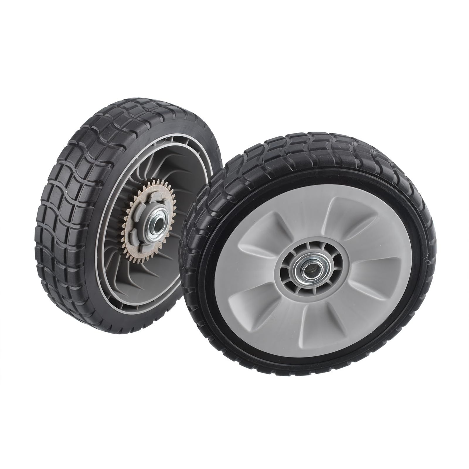 2個 8 インチ芝刈り機後輪適用され ホンダ 42710-VE2-M01ZE 42710-VE2-M02ZE HRR216K6 用ギア付き