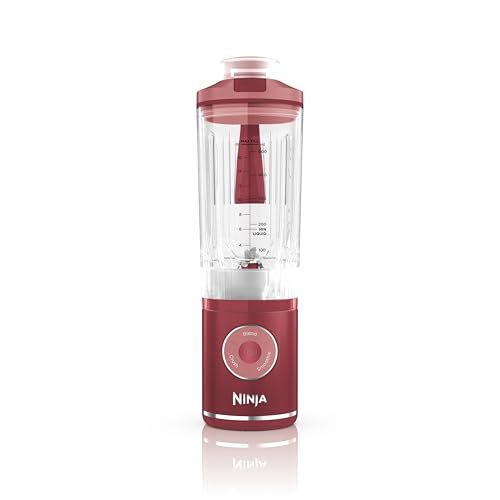 Ninja ニンジャ ミキサー コードレスミキサー Blast Max スムージー ジューサー ブレンダー 氷も砕ける 電動 充電式 BC251JRD レッド