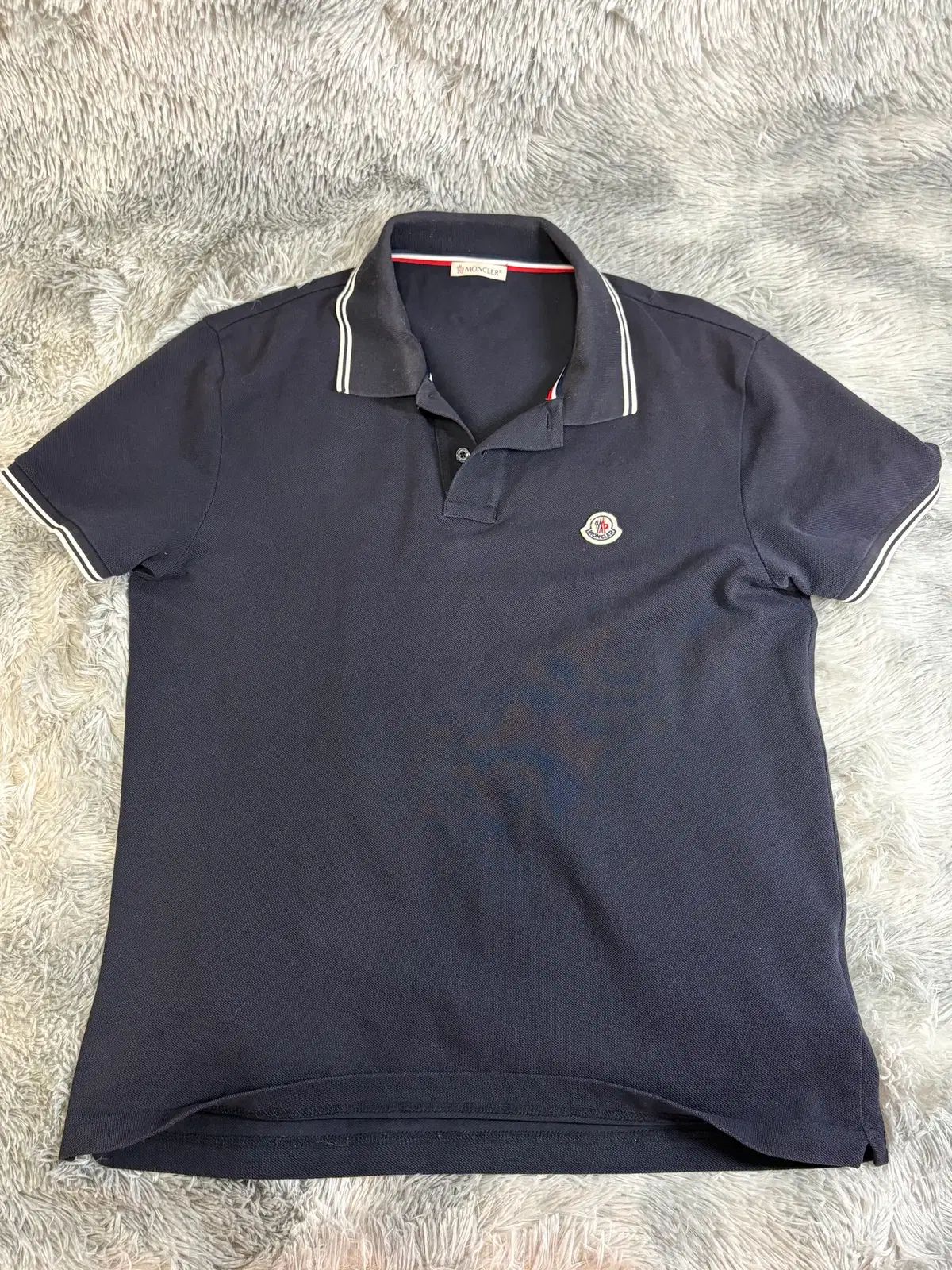 M MONCLER モンクレール カラーTシャツ ネイビー