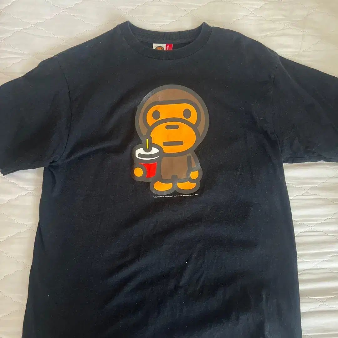 A BATHING APE アベイシングエイプ ベイビー マイロ ドリンク Tシャツ ブラック