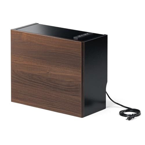 サンワダイレクト ルーター 収納 ケーブルボックス 木製 コンセント付き 幅40×高さ33×奥行18cm 配線隠し 木目調 ダークブラウン 200-CB044DBRMas db474de9