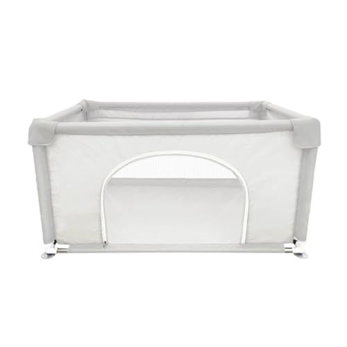 ベビーサークル Hugmuu コンパクト 120cm×70cm 長方形 小さめ メッシュ サークル 扉付き プレイヤード 自立式 ベビーゲート ベビー フェンス 滑り止め 洗濯可能 洗える 赤ちゃん 子供 (120cm?70cm)pms ddbe9459