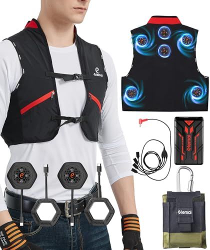 ペルチェベスト【2026夏新登場＆ペルチェ素子冷却技術】冷却ベスト(M~3XL) バッテリーセット 空調冷却服 瞬間冷却 クールベスト 薄型＆コンパクト フリーサイズ 静音 ワークマン 空調作業服と併用可 水洗い可 現場 外仕事 釣り 暑さ対策グッズpms