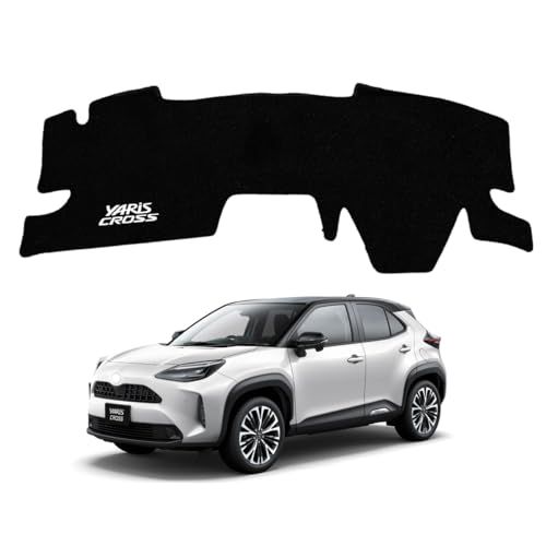 ZdeduoCar ダッシュボードマット トヨタ ヤリスクロス 10系 15系に適用 専用設計 YARIS CROSS UVカット 断熱フランネル ダッシュボードカバー 反射軽減 滑り止め仕様 ダッシュボード 保護マット 簡単取付 インテリア保護