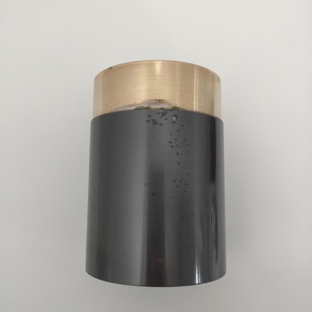 瑞正 銅製茶筒 刻印あり 茶器 保存容器 内蓋付き 茶道具 和風デザイン 