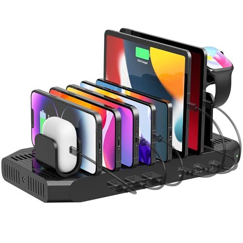 Unitek 2025 USB PD充電ステーション 6ポート PD20W*2+USB-C*1 卓上充電スタンド 60W PSE認証済 6台同時 1.5A/2.4A/3A スマートIC搭載 複数台対応 Android/iPhone/iPad/ fe65307a