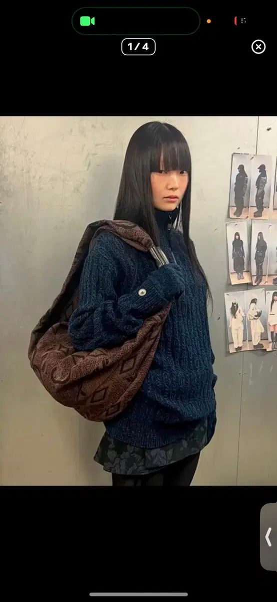 ヘインソ ツイストバッグ レッド ショルダーバッグ