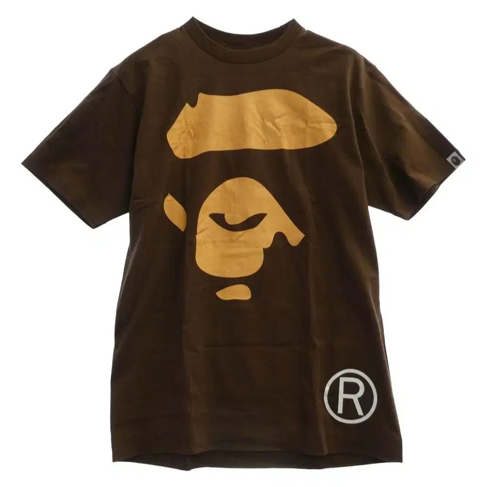A BATHING APE アベイシングエイプ BIG エイプ HEAD ヘッド Tシャツ ブラウン