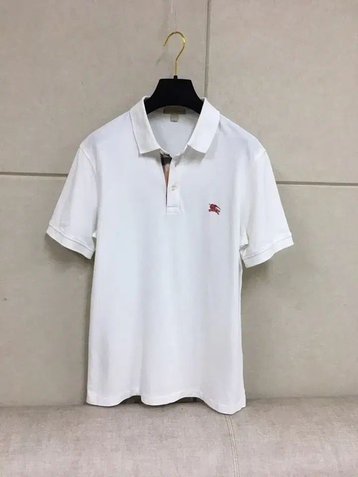 バーバリー 白 半袖 ポロTシャツ レディース Mサイズ