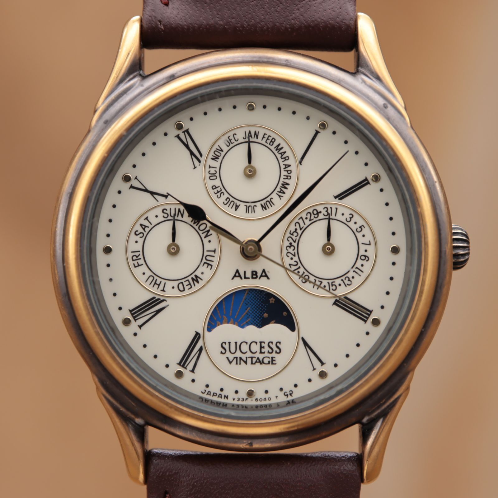 セイコー アルバ V33F-6A10 SEIKO ALBA サクセス トリプルカレンダー